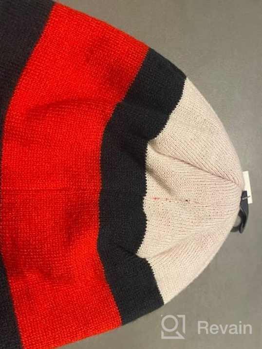 img 1 attached to 🧢 Stylish and Versatile: Tommy Hilfiger Girls Beanie - White Flag Reversible, One Size review by Alonzo Wilkins