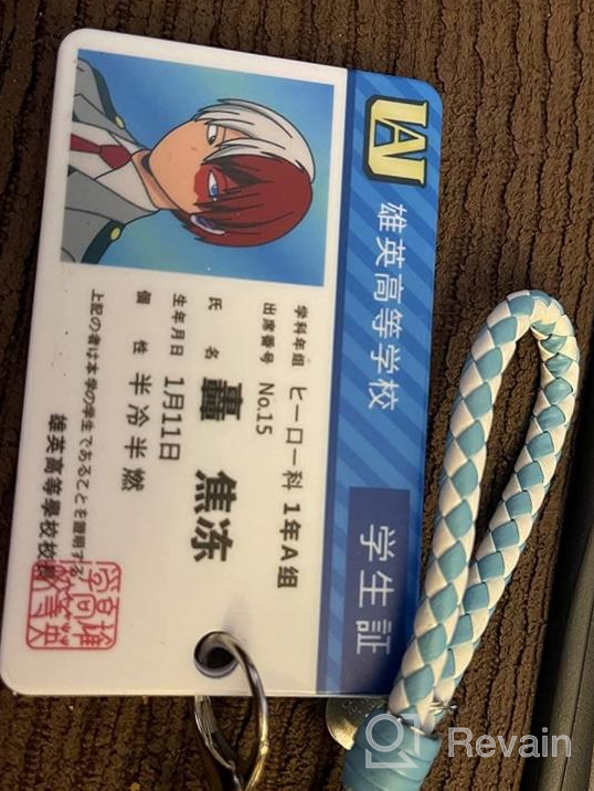 img 1 attached to 🔑 Todoroki Cosplay Keychain: Academic Holder review by Predrag Hall