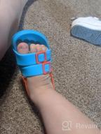 img 1 attached to Toddler Girls Sandals Footbed Numeric_8 Boys' Shoes for Sandals review by Shima Hennigan