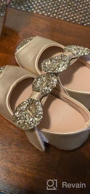 img 1 attached to 👑 ZTFUTURE Diamond Sparkle Princess Girls' Flats: Enchanting Shoes for Little Queens review by Deanna Rice