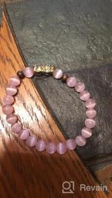 img 5 attached to 💗 Feng Shui Pink Opal Bracelet: Enhance Love Smoothness and Wealth Prosperity with Bewoful Feng Shui PI Xiu Adjustable Elastic Wealth Bracelet for Girls and Ladies