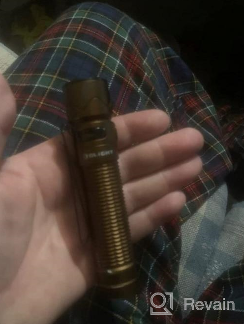 img 1 attached to Olight Warrior Mini2 1750 Lumen Rechargeable Tactical Flashlight With Dual Switch & Proximity Sensor, High Performance LED EDC, Outdoor Camping And Emergency Light (Desert Tan) review by Flex Morgan