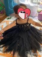 img 1 attached to OBEEII Little Girl Swan Princess Feather Fringe Tutu Dress For Pageants, Weddings, Parties And Formal Events review by Kyle Hong