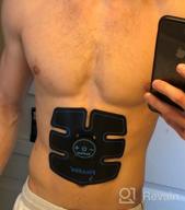 img 1 attached to FDA Cleared Rechargeable Wireless EMS Abs Stimulator Muscle Toner – The Ultimate Electronic Power Abs Trainer for Men, Women, Bodybuilders | Abdominal, Arm, and Leg Training review by Alan Sawyer
