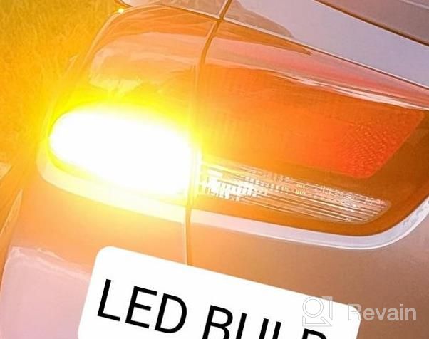 img 1 attached to TUINCYN BAU15S PY21W LED Bulb Amber CANBUS Free Turn Signal Lights 1156(150°) 12496 7507 2641A Anti Hyper Flash No Error Super Bright Blinker Replacement Bulb With Built-In Load Resistor(Pack Of 2) review by Sivabala Mickel