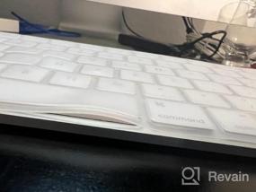 img 6 attached to Ультратонкий силиконовый защитный чехол ProElife для клавиатуры Apple IMac Magic Keyboard и Magic Keyboard 2, макет США (MLA22L / A-A1644, 2015 2016 г. выпуска) (без цифровой клавиатуры) (черный)