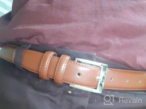 img 6 attached to Leather Belts Men Black Casual Men's Accessories and Belts