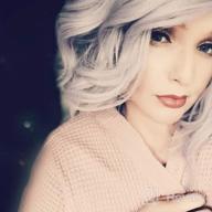 img 1 attached to 14 Inch Short Ombre Curly Wavy Synthetic Bob Grey Pastel Wig - Natural Looking Cosplay Costume For Women & Girls review by Dan Olsen