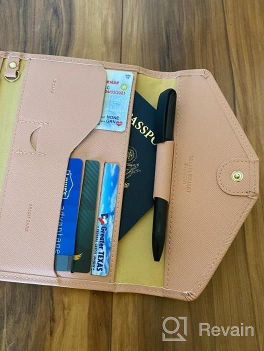 img 1 attached to Organize Your Travel Essentials In Style With ZOPPEN Multi-Purpose RFID Blocking Passport Holder Wallet (Ver.4) review by Brandi Stone