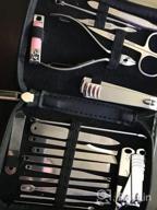 img 1 attached to Get Perfectly Groomed Nails With Our Professional Stainless Steel Manicure Kit - 20-In-1 Nail Clippers And Pedicure Set With Travel Case review by Dwayne Meurer