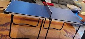 img 5 attached to Portable Foldable Ping Pong Table - 6’X3’ Preassembled Mini Table Tennis Table With Net, Paddles, And Balls By WIN.MAX - Convenient And Easy Storage