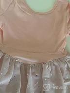 img 1 attached to Girls Ballet Dress 3-9 Years Ruffle Sleeve Tutu Skirted Leotard Ballerina Outfit Sparkle review by Chris Wyffels
