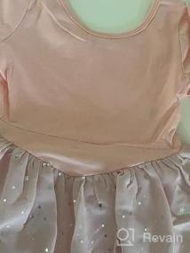 img 6 attached to Girls Ballet Dress 3-9 Years Ruffle Sleeve Tutu Skirted Leotard Ballerina Outfit Sparkle