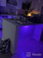 img 1 attached to Rechargeable Wireless 48LED Under Cabinet Lights With Remote Control, Dimmable Kitchen Counter Lighting Closet Light RGB 15 Color Changing - 4 Pack (SZOKLED) review by Matt Barsa