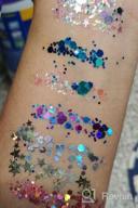 img 1 attached to 10G Chunky Glitter Set - Mermaid Dreams Holographic Face, Hair, Eye, And Body Glitter For Women. Perfect For Raves, Festivals, And Cosmetic Makeup. Loose Glitter With Stunning Shimmer And Shine. review by Chad Moser