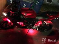 img 1 attached to Multicolor LED Motorcycle Atmosphere Light Kit - 10 Flexible RGB Strips With Ground Effect For Enhanced Illumination And Style review by Jamel Ochoa