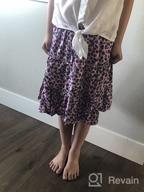 img 1 attached to 🌺 GORLYA Girls' BlackPrint Floral Ruffle GOR1087 Clothing review by Crystal Garrett