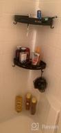 img 1 attached to Dark Grey 2-Tier Corner Shower Shelf - No Drilling Required! Wall Mounted Bathroom Caddy Organizer For Kitchen review by Cyrus Wright