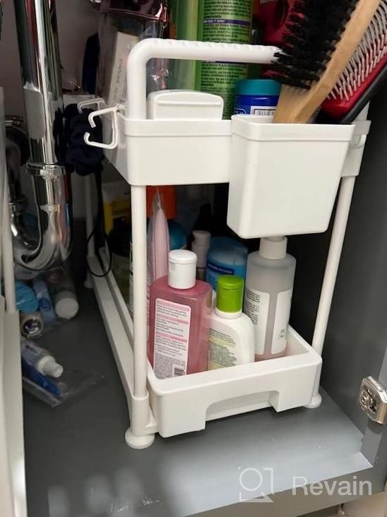 img 1 attached to Maximize Your Space With SOYO Under Sink Organizers - 2 Pack Bathroom & Kitchen Drawer For Easy Storage & Organization review by Tom Duncan