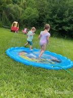 img 1 attached to Beat The Heat With Mademax Upgraded 79" Splash Pad - Summer Fun Water Toys For Kids! review by Dink Rivas