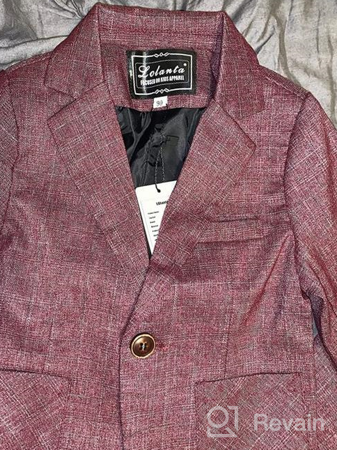 img 1 attached to Boys' Classic Casual Plaid Blazer Outfits in Suits & Sport Coats - Perfect for Stylish Wardrobe review by Zachary Benjamin