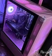 img 1 attached to Vetroo AL600 Mid-Tower ATX PC Case With Top 360Mm Radiator Support, 3X120Mm ARGB Fans, 3X120Mm Regular Fans, Airflow Mesh Design In White For Enhanced Gaming, With Controller Hub review by Dustin Lannan