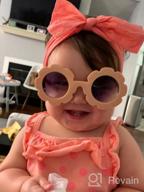 img 1 attached to 🌼 Adorable ADEWU Sunglasses for Kids: Round Flower Cute Glasses, UV 400 Protection - Perfect Children Gifts for Girls and Boys! review by Satish Tegan