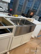 картинка 1 прикреплена к отзыву VASOYO 30 Inch Matte Black Stainless Steel Farmhouse Kitchen Sink: 10 Inch Deep Single Bowl Workstation Sink For Modern Home от David Fisher