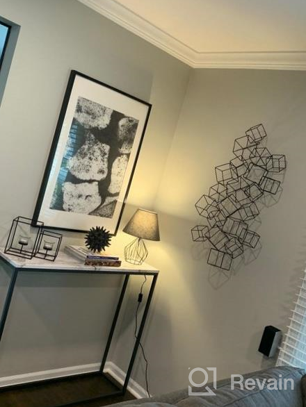 img 1 attached to Modern White Marble Console Table With Gunmetal Frame - Perfect For Entryway/Hallway/Foyer/Enterance & Living Room! review by Roger Alexander