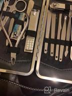 img 1 attached to Mifine 16 In 1 Professional Pedicure Kit: Manicure & Nail Clippers Set With Leather Case review by Sarah Jones