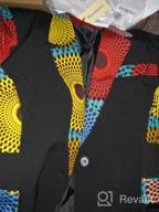 img 1 attached to SHENBOLEN Women African Print Coat Kente Top review by Nick Henning