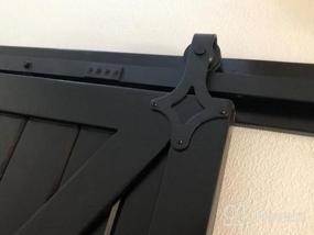 img 8 attached to Rhombic-Shaped Black Single Door Sliding Barn Door Hardware Track Kit - Skysen 6.6FT