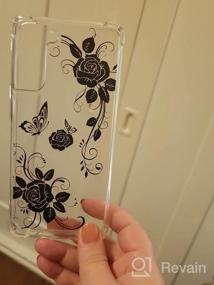 img 6 attached to Protective Cover For Samsung Galaxy S21 - Shockproof Hard PC+TPU Bumper Case With White Floral Design For Women And Girls - Clear Crystal Yellow-Resistant Cutebe Cute Series, 2021 Release