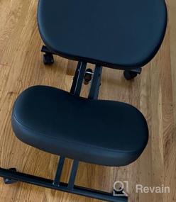 img 7 attached to Himimi Kneeling Chair Ergonomic For Office, Height Adjustable Stool With Thick Foam Cushions For Home And Office - Improve Posture To Relieve Neck & Back Pain, New Upgraded Pneumatic Pump