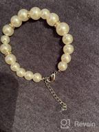 img 1 attached to 💐 Bobauna Flower Girl Pearl Bead Chain Bracelet - Ideal Wedding Gift for Flower Girl review by Travis Karren
