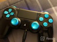 img 1 attached to TOMSIN Metal Buttons For PS4 Controller Gen 1, Aluminum Metal Thumbsticks Analog Grip & Bullet Buttons & D-Pad & L1 R1 L2 R2 Triggers (Blue) review by Sean Franklin