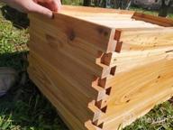 img 1 attached to Complete 8 Frame Beehive Kit With Fully-Coated Beeswax Frames And Foundation Sheet (2-Layer) For Optimal Beekeeping Performance review by Devin Lee