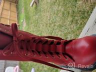 img 1 attached to Stay Stylish And Dry With PPXID'S Waterproof Leather Combat Boots For Girls review by Ryan Lindstrom