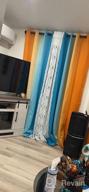 img 1 attached to Ombre Orange And Blue Room Darkening Curtains For Bedroom - 84" Long Gradient Grommet Thermal Insulated Light Blocking Window Drapes For Living Room - 52 X 84 Inches, Set Of 2 Panels By Yakamok review by Shauna Bishop