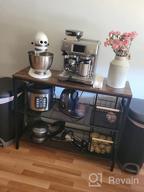 img 1 attached to Industrial Console Table With 2 Adjustable Shelves - Rustic Brown And Black BF01XG01 By HOOBRO review by Dennis Black