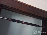 img 1 attached to OneTwoFit Adjustable Doorway Pull Up Bar, 25.6-33.5 Inches Length Home Gym Exercise Chin Up Bar HK664 review by John Frazier