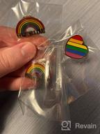 img 1 attached to 🏳️ SUMFAN Gay Pride Pins: Express LGBTQ+ Pride with Love Enamel Accessories for Backpacks, Hats, and Lapels review by Vanessa Lee