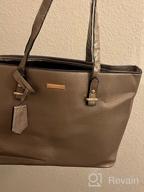 img 1 attached to 👜 4pcs Set of Women's Fashion Handbags Wallet Tote Bag Shoulder Bag Top Handle Satchel Purse review by James Collins