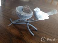 img 1 attached to Vintage Heart Shaped Resin Bird Candle Holder - Marbrasse Home Decor Centerpiece review by Raden Maldonado