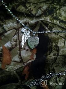 img 5 attached to 💔 Heart Urn Necklace with Cremation Jewelry for Ashes and 12 Birthstones – Your Wings Were Ready, My Heart Was Not. Crystal Keepsake Jewelry