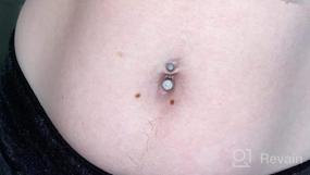 img 6 attached to Stylish And Safe Short Belly Button Rings In Surgical Stainless Steel - MODRSA Belly Ring Collection