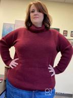 img 1 attached to Women'S Turtleneck Tunic Sweater - MEROKEETY Long Sleeve Oversized Chunky Knit Pullover Jumper Top review by Savannah Williams