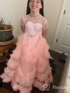 img 1 attached to Carat Girls' Clothing: Stunning V-Back Tulle Gowns review by Roderick Reynolds