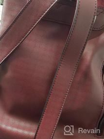 img 8 attached to Модный дизайнерский кожаный рюкзак-сумка для женщин - большая плечевая сумка CLUCI с бахромой