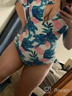 img 1 attached to Aleumdr Women'S Printed Swimsuit - Zip Front, Half/Long Sleeve In S-XXL review by Daniel Roe